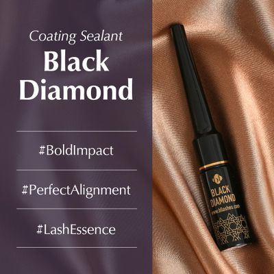 BL Lashes Black Diamond Lash Coating Sealant, Eyelash Extension Aftercare, Protective topcoat lash coating, 0.23 fl.oz