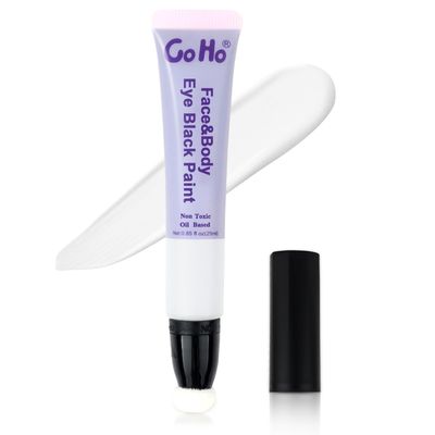 Go Ho White Face Paint,Oil Based Waterproof Cream White Face Paint Stick,White Face Body Paint for Halloween Cosplay Zombie Skeleton Clown Goth Makeup