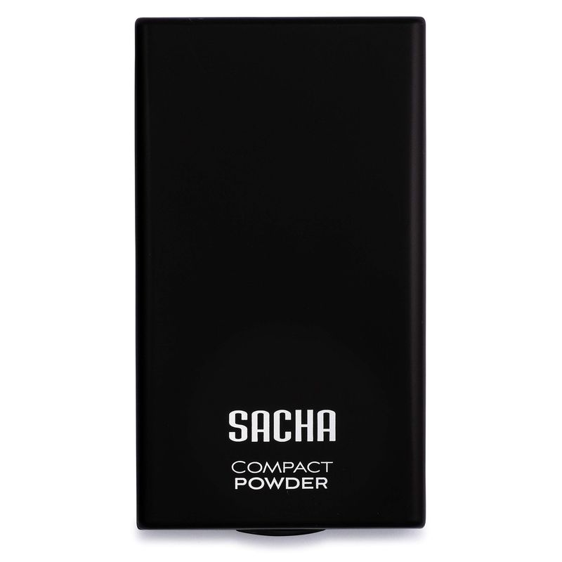 Sacha Buttercup Face Powder Compact. Translucent Powder, Controls Oils &amp; Shine. Pressed Powder for Medium to Dark Skin Tones, 0.45 oz.