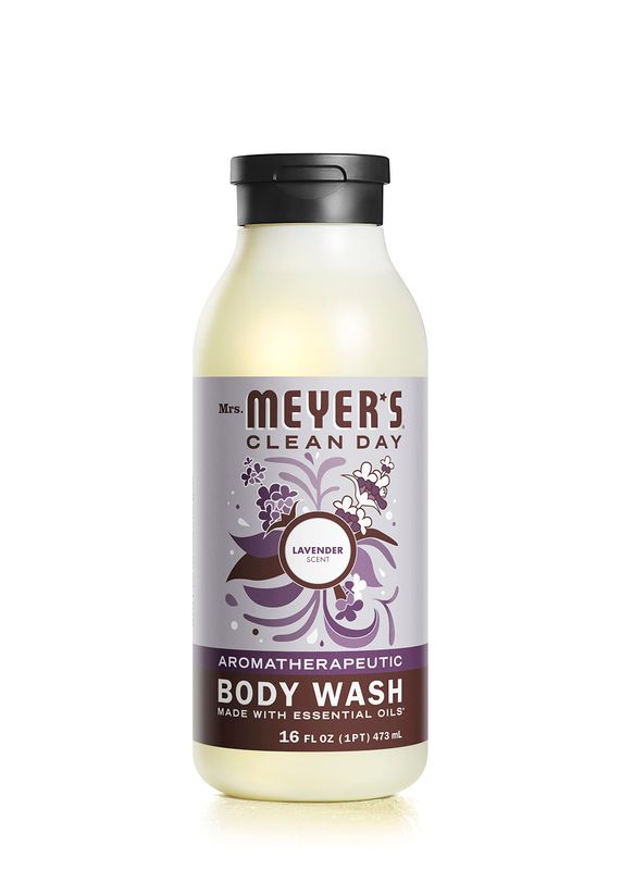 MRS. MEYER&#39;S CLEAN DAY Moisturizing Body Wash for Women and Men, Biodegradable Shower Gel Formula Made with Essential Oils, Lavender, 16 oz