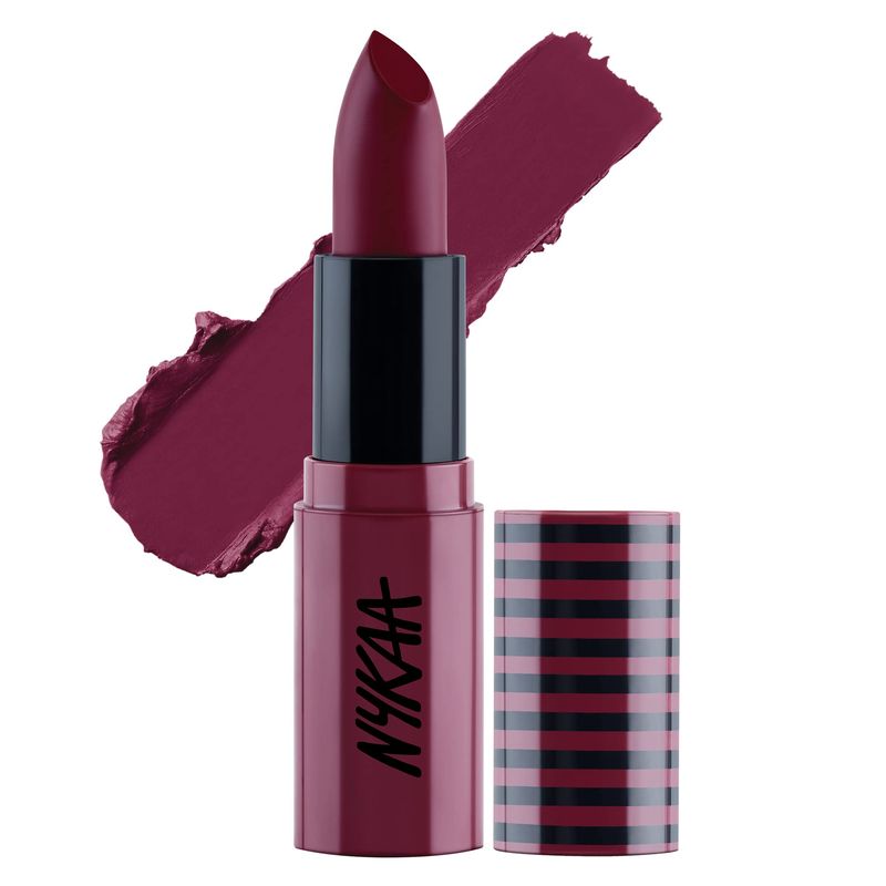 Nykaa Cosmetics So Creme Creamy Matte Lipstick - Long-Lasting Lip Color for Women - Weightless Lipstick with Velvety Texture - It&#39;s a Date - 0.1 oz