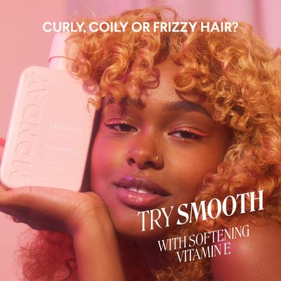 MONDAY HAIRCARE Moisture Conditioner 12oz for Dry, Coarse, Stressed, Coily and Curly Hair, Made from Coconut Oil, Rice Protein, Shea Butter, &amp; Vitamin E, 100% Recyclable Bottles (350ml) (10434)