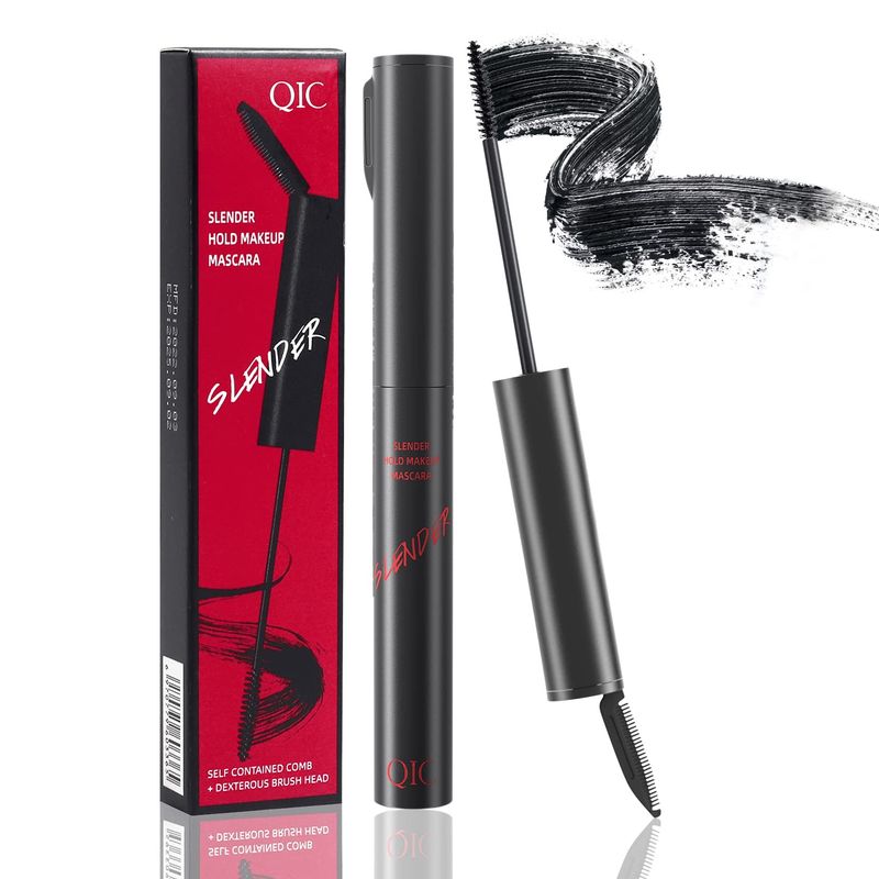 Waterproof Lash Mascara Black Volume And Length With Brush, Voluminous Mascara Thick And Smudge Proof Volume Curling Long Lasting Eye Makeup