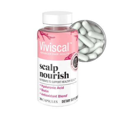 Viviscal Scalp Nourish Supplement, Blend of Nutrients for Scalp Health &amp; Hair Follicles, Fortify Hair&#39;s Natural Beauty, Foundation for Healthy Hair Growth Vitamins, 30ct - 1 Month