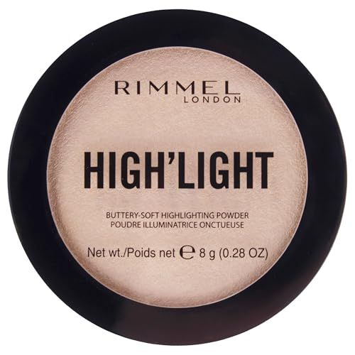 Rimmel London High&#39;Light - 001 Stardust - Highlighter, Weightless Texture, Buttery-Soft Formula, Buildable, 0.28oz