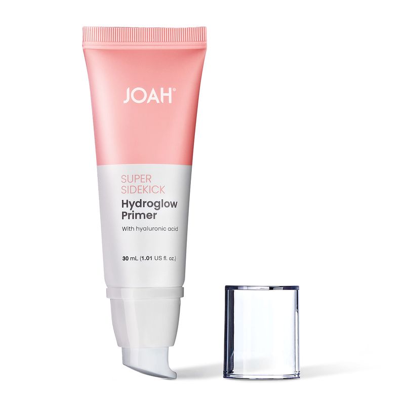 JOAH Super Sidekick Hydroglow Makeup Primer with Hyaluronic Acid For Glow Dewy Finish, Hydrating Long Lasting and Illuminating Korean Makeup Face Primer For Silky Glass Skin, All Skin Types, 1.01 Oz