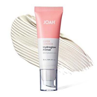 JOAH Super Sidekick Hydroglow Makeup Primer with Hyaluronic Acid For Glow Dewy Finish, Hydrating Long Lasting and Illuminating Korean Makeup Face Primer For Silky Glass Skin, All Skin Types, 1.01 Oz