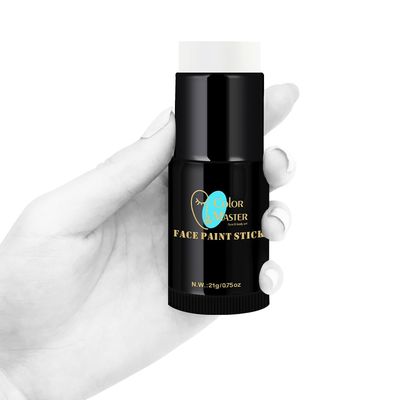 ColorMaster Clown White Face Body Paint Stick (0.75oz) | Face Paint, Body Paint, White Eye Black Sticks for Sports & Foundation Cream Makeup, Face Painting Kit for Halloween SFX Cosplay Costume Party