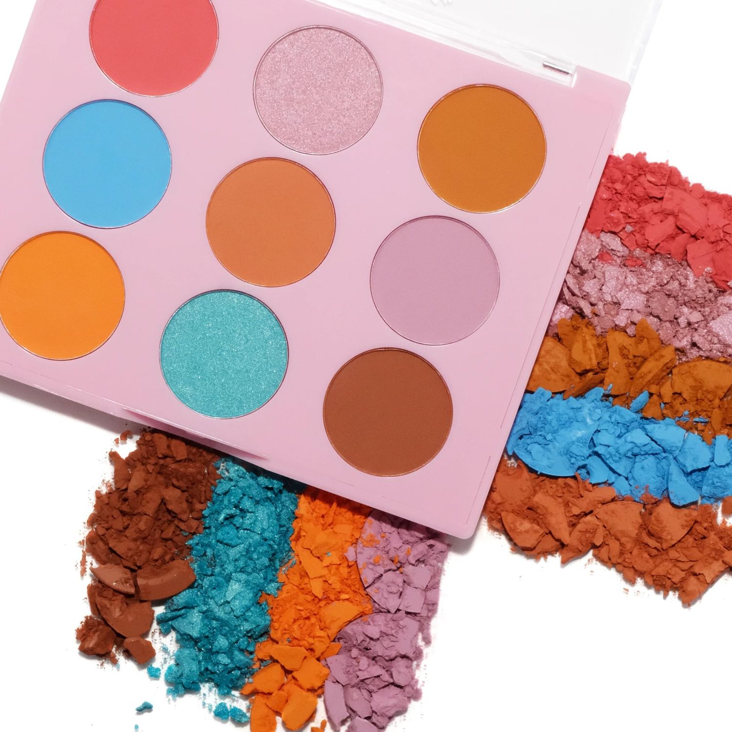 Beauty Bakerie Cosmetics Highly Pigmented Eye Shadow Makeup Palette, SparklyGlitterShimmerMetallicMatte Eyeshadow Look, Vegan, Cruelty-Free, Paraben-Free, 9 Shades, Rainbow Marshmallows