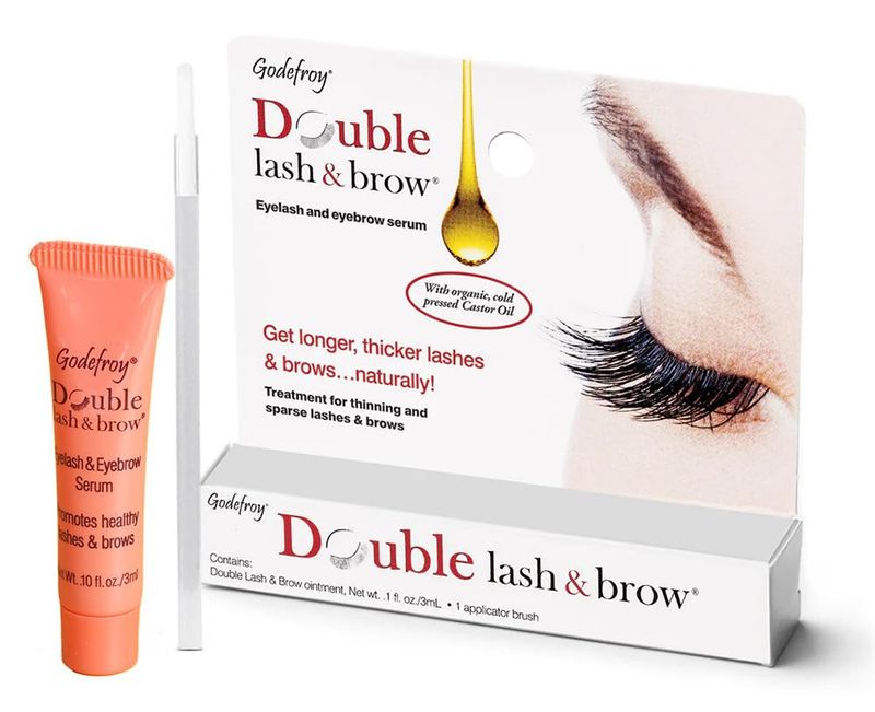 Godefroy Double Lash and Brow Treatment, for longer &amp; thicker eyelash and eyebrows (3ml  applicator)