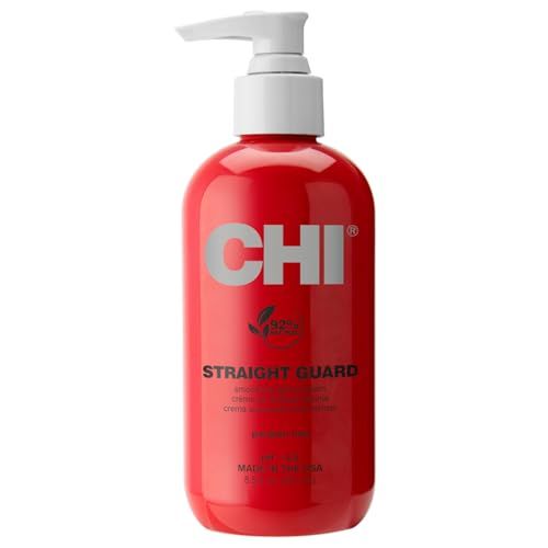 CHI Straight Guard Smoothing Styling Cream, Eliminates Frizz For Sleek &amp; Shiny Hair, Maximum Control, 8.5 Oz