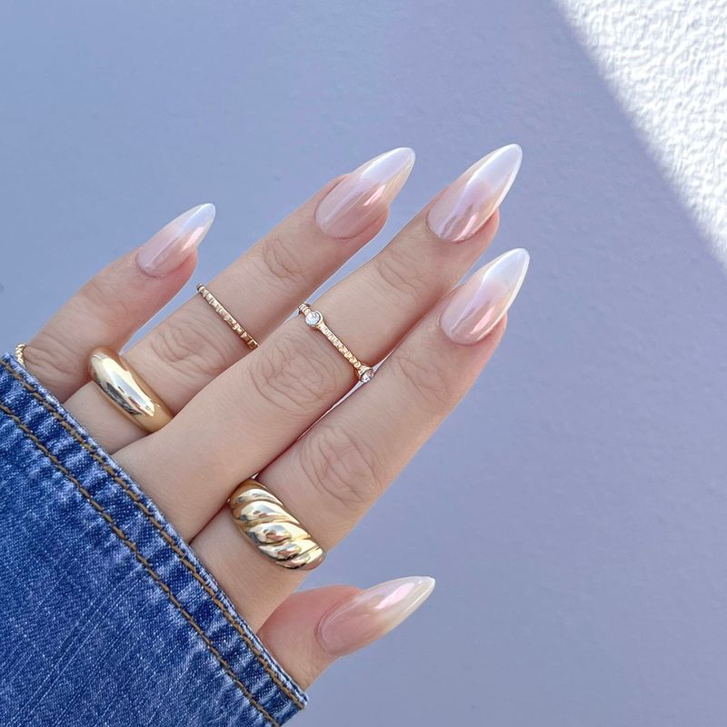 Daily Charme Magic White Nail Chrome Powder (White) 1g, Pearlescent Nail Chrome Powder, Glazed Donut, Nail Art Decoration, Home DIYNail Salon Manicure