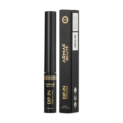 Armaf Beaut Dip-In Liquid Eyeliner - Long Lasting Liquid Eyeliner, Easy Application | Waterproof Eyeliner | Night, 4ml0.13 fl.oz