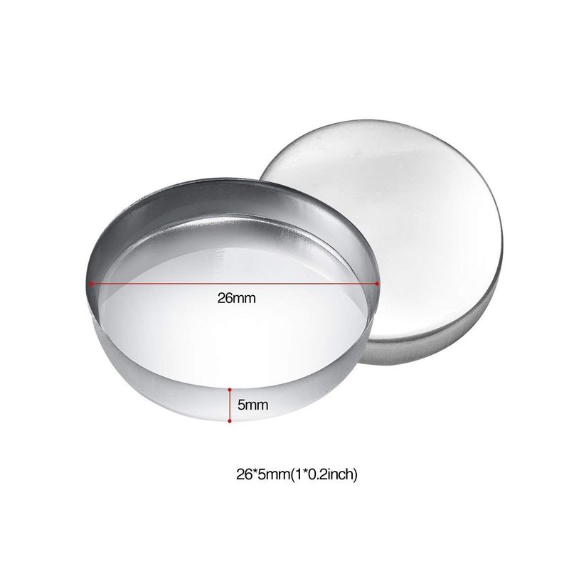 Allwon 56 Pack Empty Round Metal Pans Size 26mm for Eyeshadow Palette Magnetic Makeup Palette (Height5mm)
