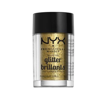 NYX PROFESSIONAL MAKEUP Face &amp; Body Glitter, Gold