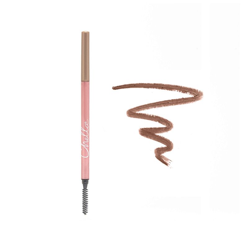 Chella Eyebrow Pencil - Vegan, Gluten Free, Cruelty Free, Paraben Free, Long Wearing, Smooth Consistency (Luscious Light Brown)