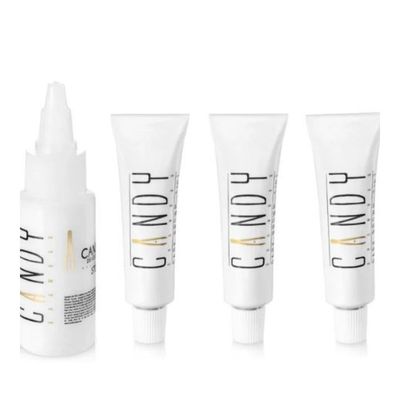 Candy Brow Bar Starter Kit (Includes 1 Dark Brown, 1 Light Brown, 1 Black, &amp; 1 Developer)