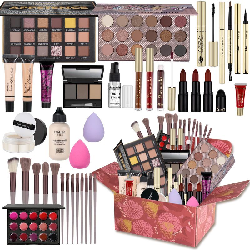 All in One Makeup Kit for Women Full Kit, Makeup Gift Set for Women &amp; Girls, Travel Makeup Set, Professional Makeup Kit Includes Eyeshadow Lipstick Brow Pencil Eyeliner Brush Set Etc