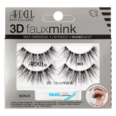 Ardell 3D Faux Mink 863 Lashes  1 gram DUO Pipette, 2 Pairs