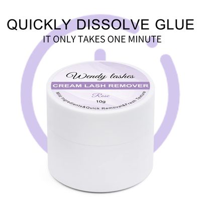 Lash Remover For Lash extensionsLash Clusters Cream Lash Glue Remover 10g Effectively| Low Irritation for Sensitive Skin Lash Extension Remover Easy Removal of Indicidual Lashes Glue Remover(Rose)