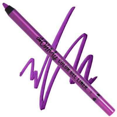 Lamel OhMy Color Gel Eyeliner Pencil - Long Lasting, Waterproof Eyeliner - Vibrant Colored Eyeliner, Highly-Pigmented - Purple eyeliner