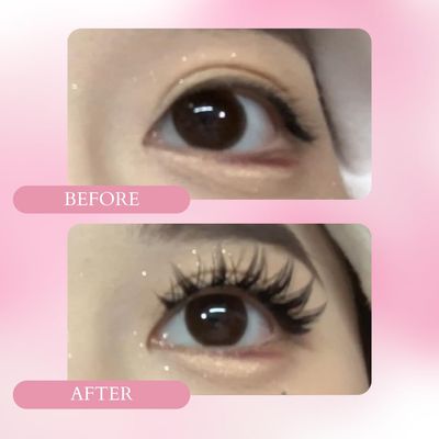 Ninetynine Dreams 5 Pairs Bunny Ear Lashes (9-14mm) False Strip 3D Eyelash Extension Reusable Thin Band Manhua Manga Anime Volume Lashes Clusters