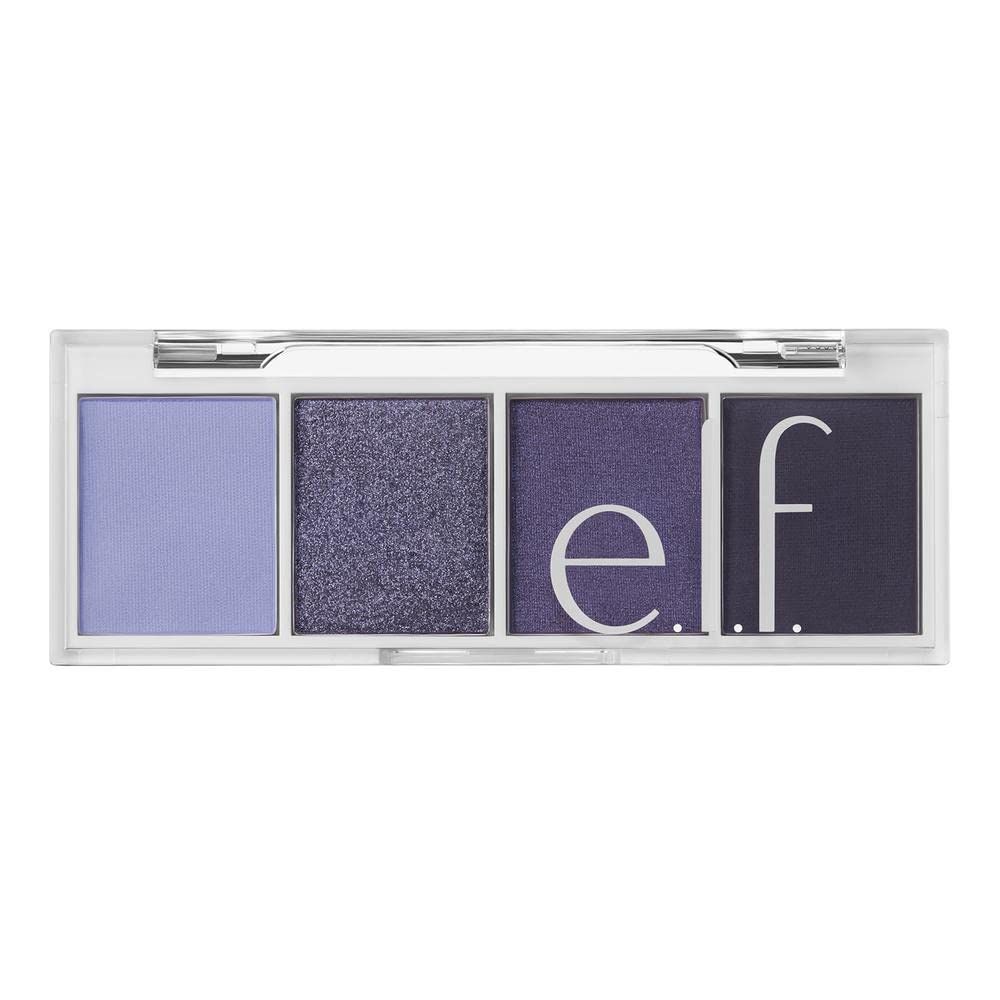e.l.f. Bite-Size Eyeshadow, Ultra-Pigmented Eye Makeup Quad, 4 Matte &amp; Shimmer Shades, Creamy &amp; Blendable Powder, Aa You, 0.12 Oz