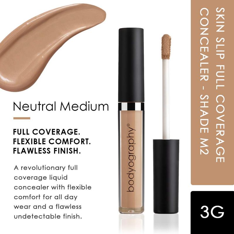 Skin Slip Full Coverage Concealer - M2 Neutral Medium by Bodyography for Women - 0.1 oz Concealer