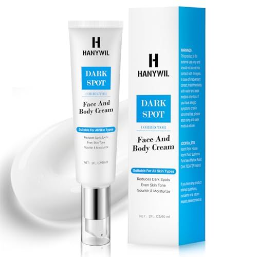 HANYWIL Dark Spot Remover for Face and Body, Dark Spot Corrector Cream, Skin Brown Spot Remover, Skin Care Face Cream, Sun Spot Remover, Age Spot Corrector (2.0 Fl Oz)