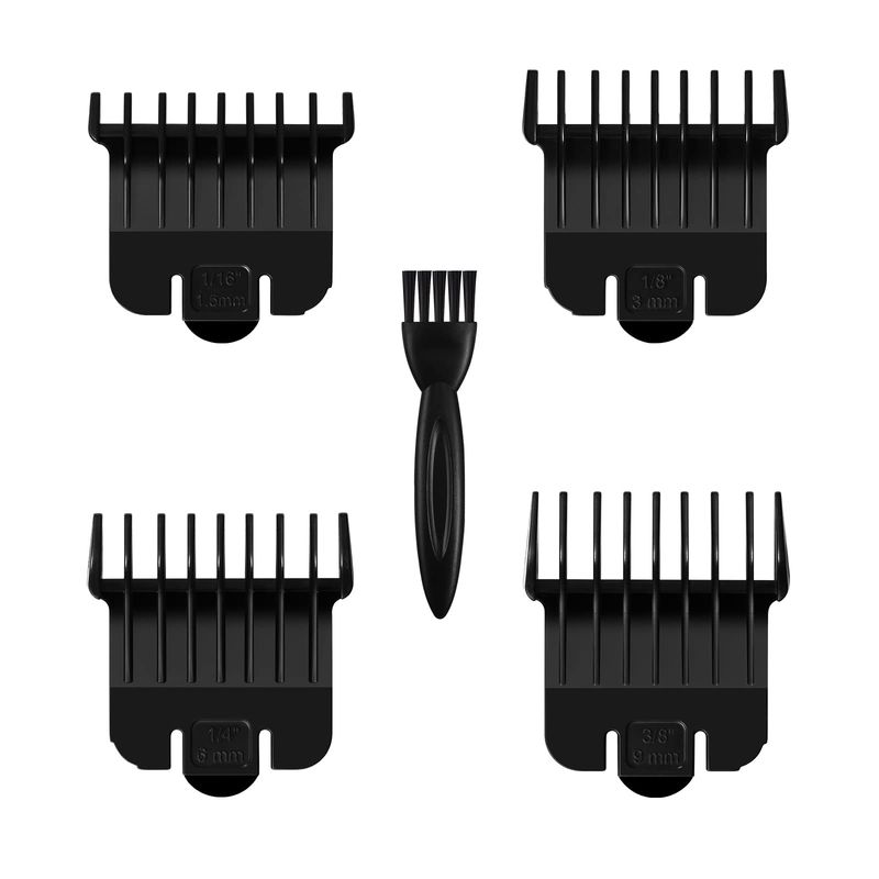 T Outliners Guards for Andis T Outliner, From 116-38 inch Snap-on Blade Attachment Combs Set, 4 Pack