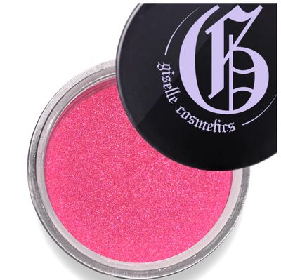 Giselle Cosmetics Hot Pink Mineral Eye Shadow - Loose Pink Glitter Eyeshadow, Shimmer Powder, Organic Makeup, Mineral Eyeshadow, Barbie Eyeshadow Palette, Pink Eyeshadow Palettes, Eye Shadow