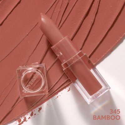 COVERGIRL Clean Lip Color, Bamboo, Satin Finish, 24-Hour Wear, Squalane, Avocado &amp; Aloe, Carmine-Free, Non-Drying, 0.12oz