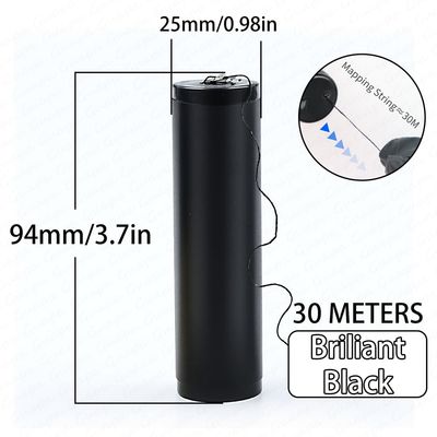 Tattoo Brow Mapping Threading String 2 x 100 Ft Bottles Pre-Inked Eyebrow Mapping String Thread for Permanent Makeup Microblading Supplies Marking Symmetrical Brows (2PCS Brilliant Black)