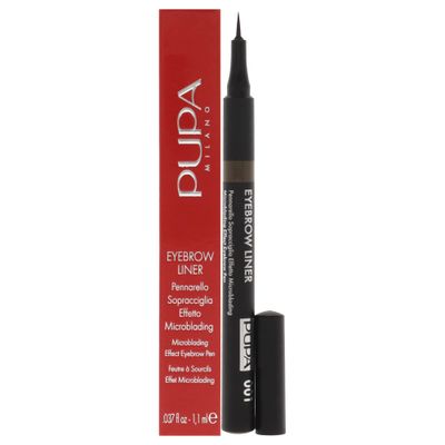 Pupa Milano Eyebrow Liner Pen - 001 Ash Brown Eyebrow Women 0.04 oz