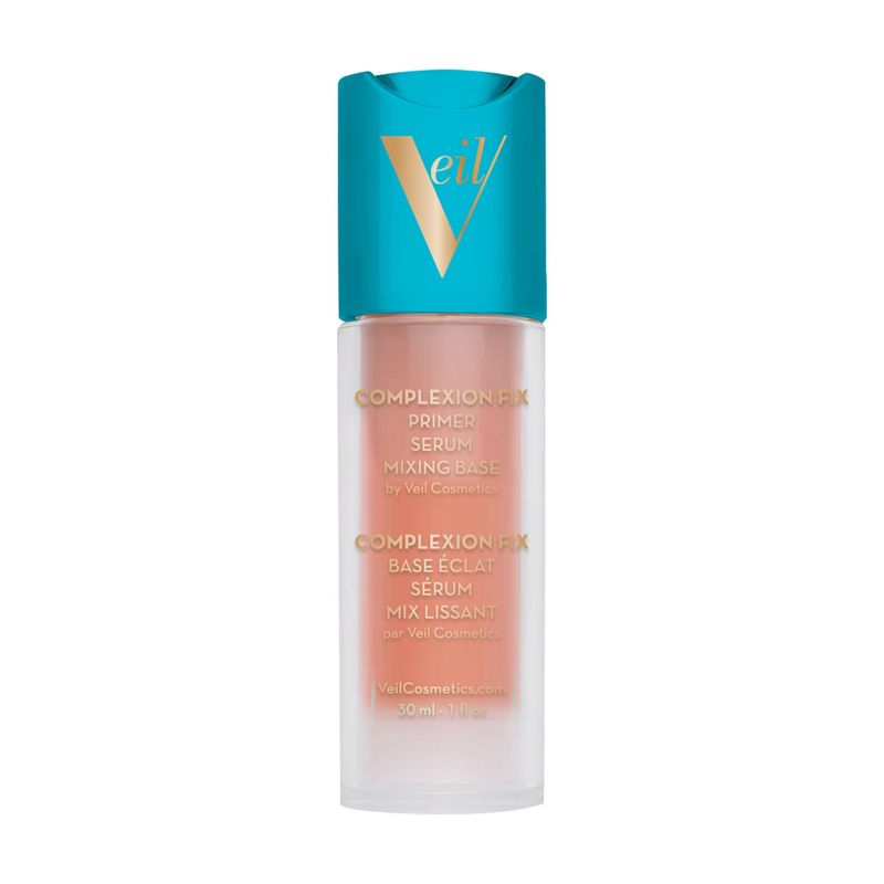 Veil Cosmetics Complexion Fix 3-in-1 Primer - Serum, Mixing Base, Primer - Pore Minimizing - Hydrate, Brighten &amp; Soothe - Smooths Wrinkles &amp; Fine Lines - Extend Makeup Wear - Vegan - Beautiful Skin
