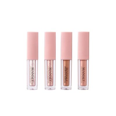 Neptniopllab 4 PCS Liquid Eyeshadow,PearlMatte Texture Liquid Eyeshadow Shiny High-Pigment Fast-Drying Diamond Sparkle Gradient Eyeshadow for Girls