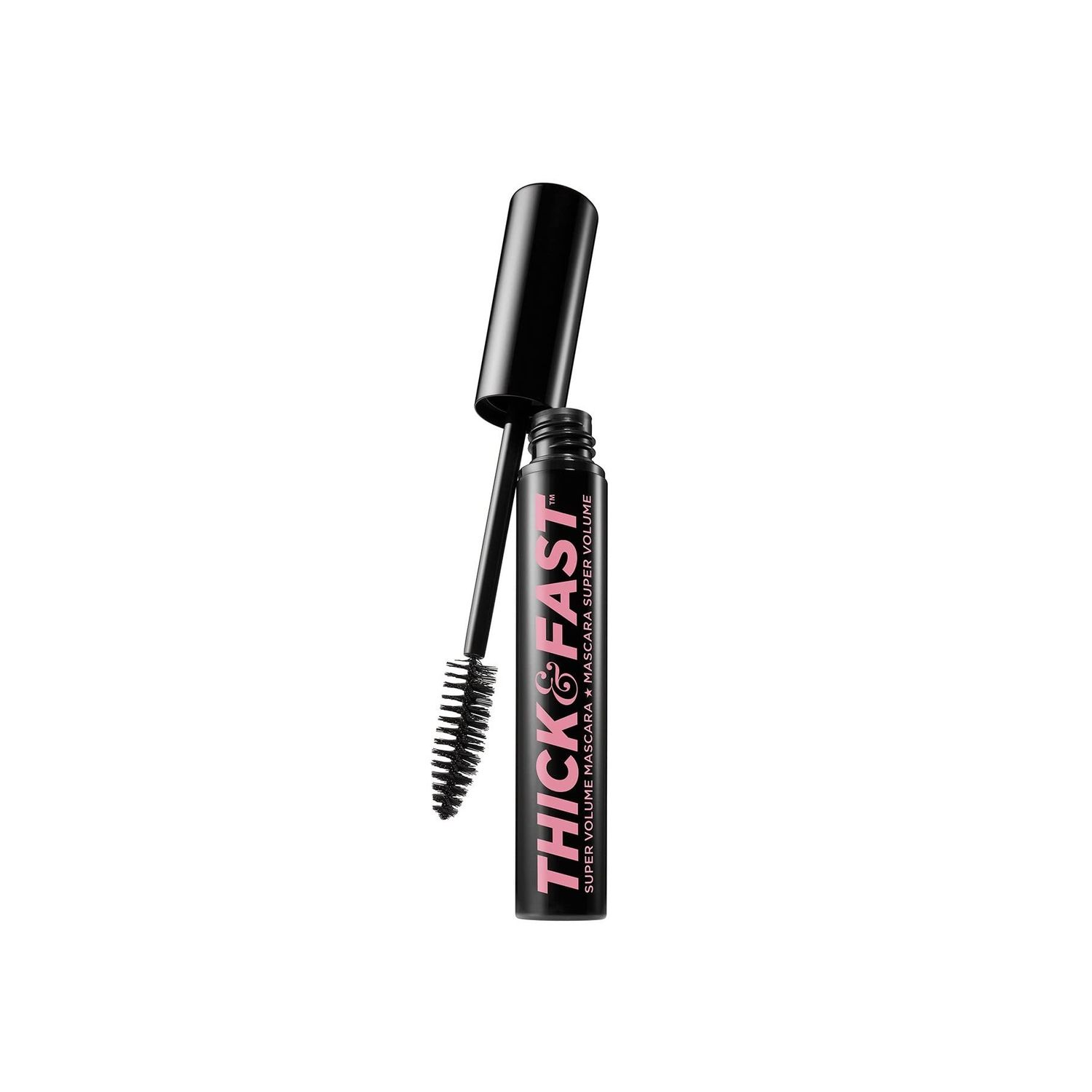 Soap &amp; Glory Thick &amp; Fast Super Volume Mascara, Black - Longer, Fuller, Voluminous Mascara - NOFLAKE24 Flake Free Mascara - Clump Free Supersize Extra Curl Volume Mascara (10ml)