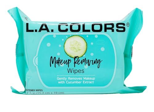 L.A. COLORS Makeup Removing Wipes, C30660TAG C30660TAG