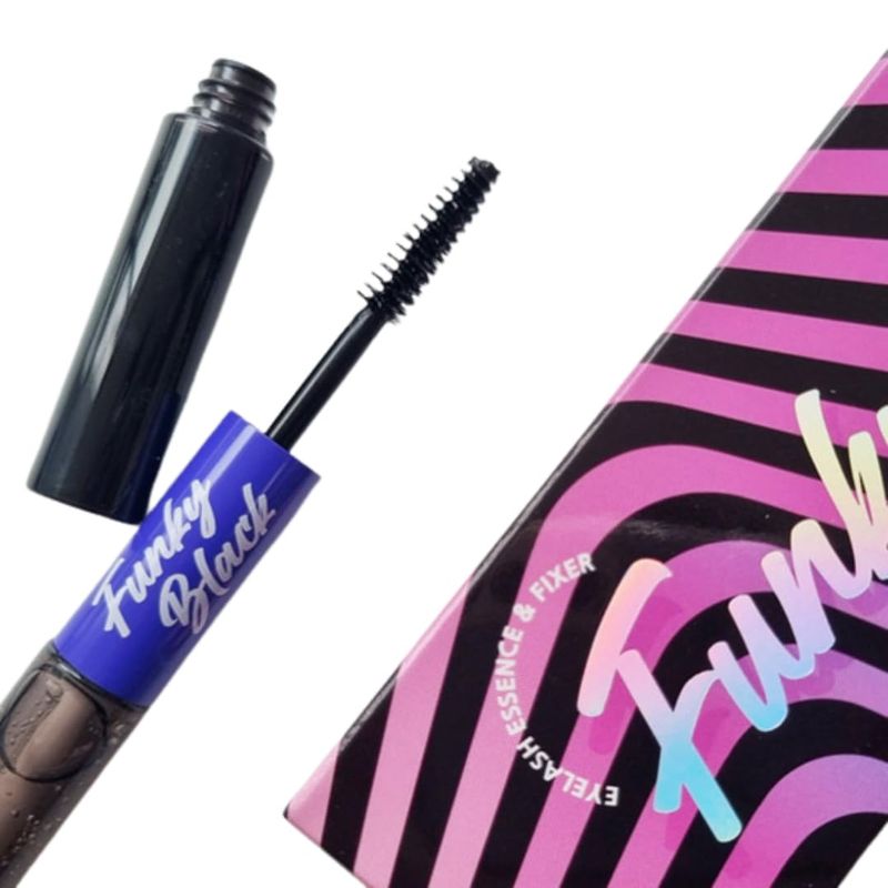 Funky Black Eyelash Growth Serum Enhancer to Grow Thicker, Longer Lashes &amp; Eyebrow boost 1.7fl oz  Eyelash fixer 1.7 fl oz (Enhancer and fixer in One)