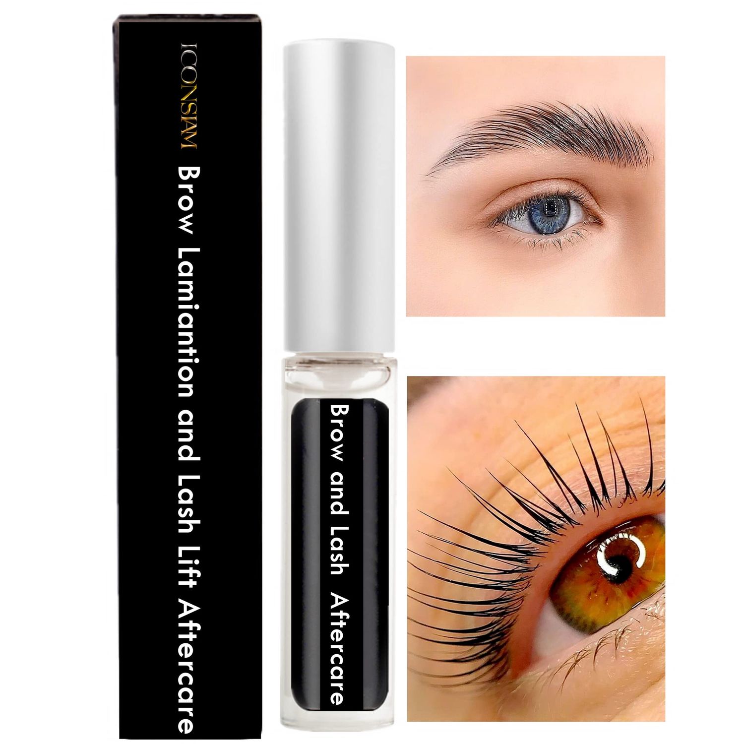 Brow Lamination and Lash Lift Nutrition Clear Eyelash Perm Aftercare Save Burning Eyelash &amp; Eyebrow, Keratin Boost Care Fix Messy BrowsLashes into Neat Look for 8 Weeks