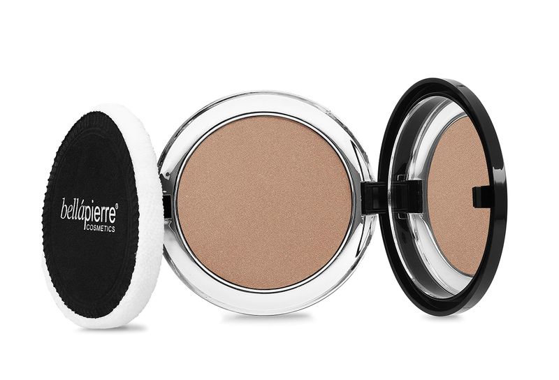 bellapierre Compact Mineral Bronzer | Beautifully Warms for a Sun Kissed Glow | Infused with Nourishing Jojoba | Non-Toxic &amp; Paraben Free Formula - Peony - 0.3 Oz