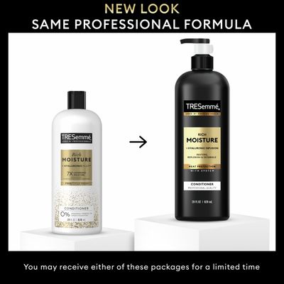 TRESemm Moisture Rich Hydrating Conditioner 3 count for Dry Hair Formulated With Pro Style Technology 28 Fl Oz