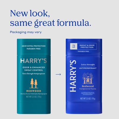 Harry's Extra-Strength Antiperspirant - Odor &amp; Enhanced Sweat Control Antiperspirant for Men - Redwood (3 Count)