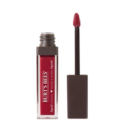 Burt&#39;s Bees 100% Natural Glossy Liquid Lipstick, Drenched Dahlia, 1 Tube