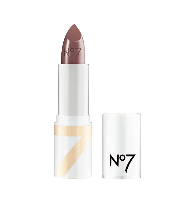 No7 Age Defying Lipstick - Plum Beautiful - Anti Aging Makeup for Women - Hydrating Pink Lipstick with Hyaluronic Acid for Plumper, Smoother, Younger Looking Lips Over Time (3.5g)