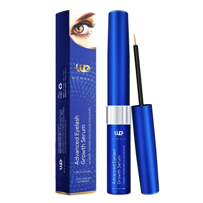 Advanced Eyelash Growth Serum for Lash Premium Lash Enhancer for Natural Thicker and Longer Lashes - Booster for Enhanced Eyelash Thicknes 3Ml (Deepsea Blue)