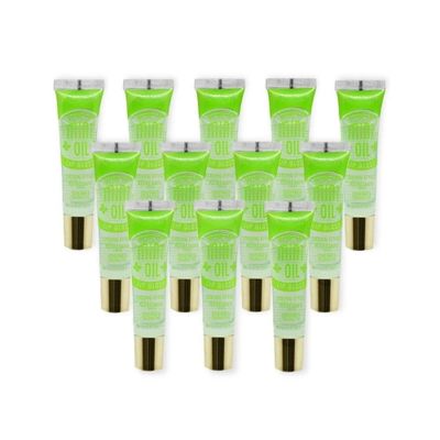 KISS Broadway Clear Lip Gloss 0.47oz14ml 12Pcs (Mint Oil)