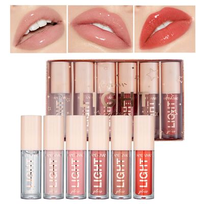 6Pcs Liquid Lipstick Makeup Set Kit, Long Lasting Waterproof Hydrating Lip Gloss Lip Glaze Set, Pigmented Lip Makeup Gift Sets for Girls and Women