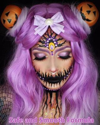 Go Ho Pastel Purple Face Paint,Waterproof Oil Based Cream Light Purple Body Paint Stick,Pastel Purple Face Body Paint for Halloween Cosplay SFX Ursula Makeup