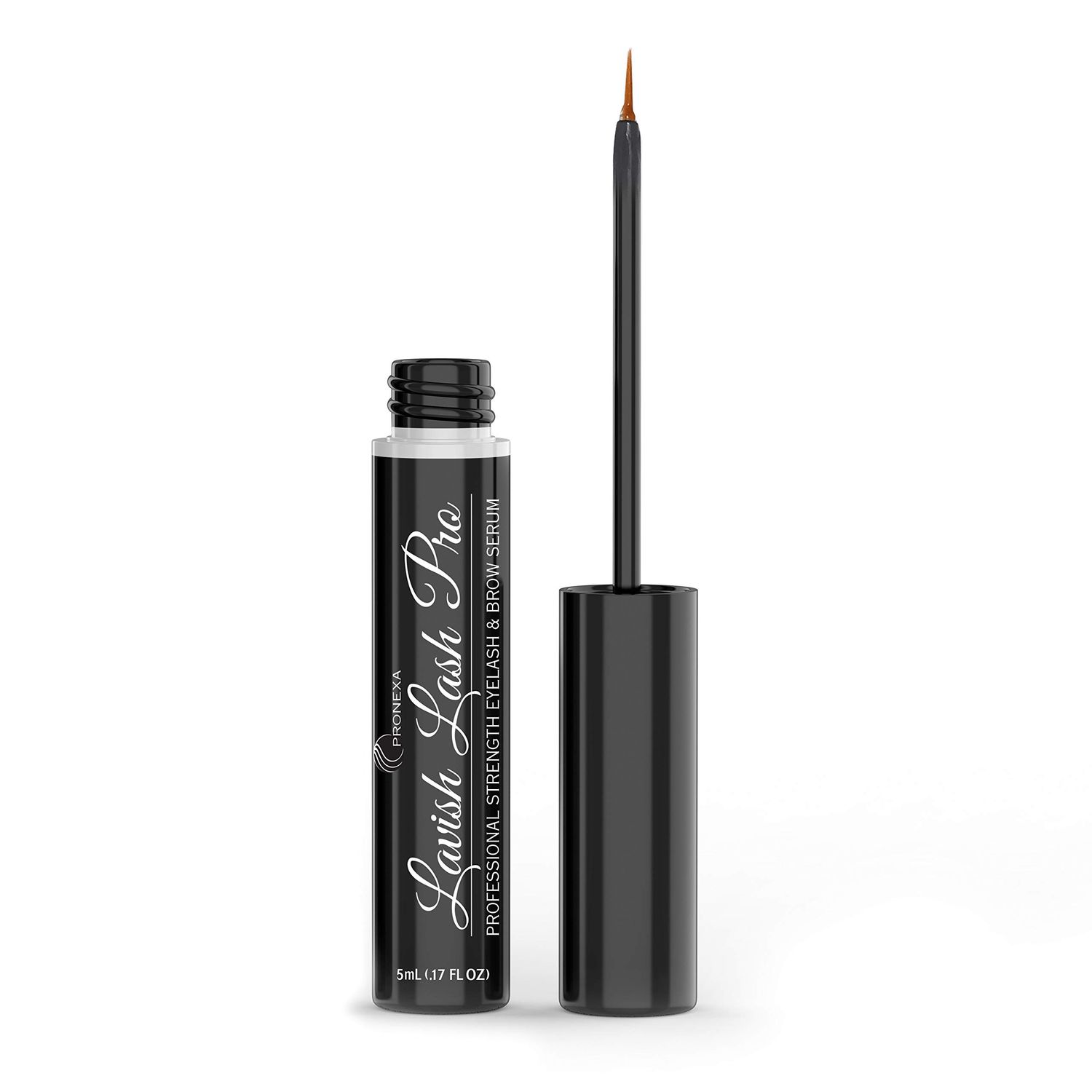 Lavish Lash Pro by Pronexa Hairgenics. Professional Strength Eyelash &amp; Eyebrow Growth Serum. Over 20 Active Growth Promoting Ingredients for the Longest, Fullest Lashes &amp; Brows. 5mL, 6 Month Supply.